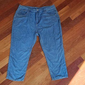 SHEIN Curve Medium Wash Straight Leg Jeans Size 4XL